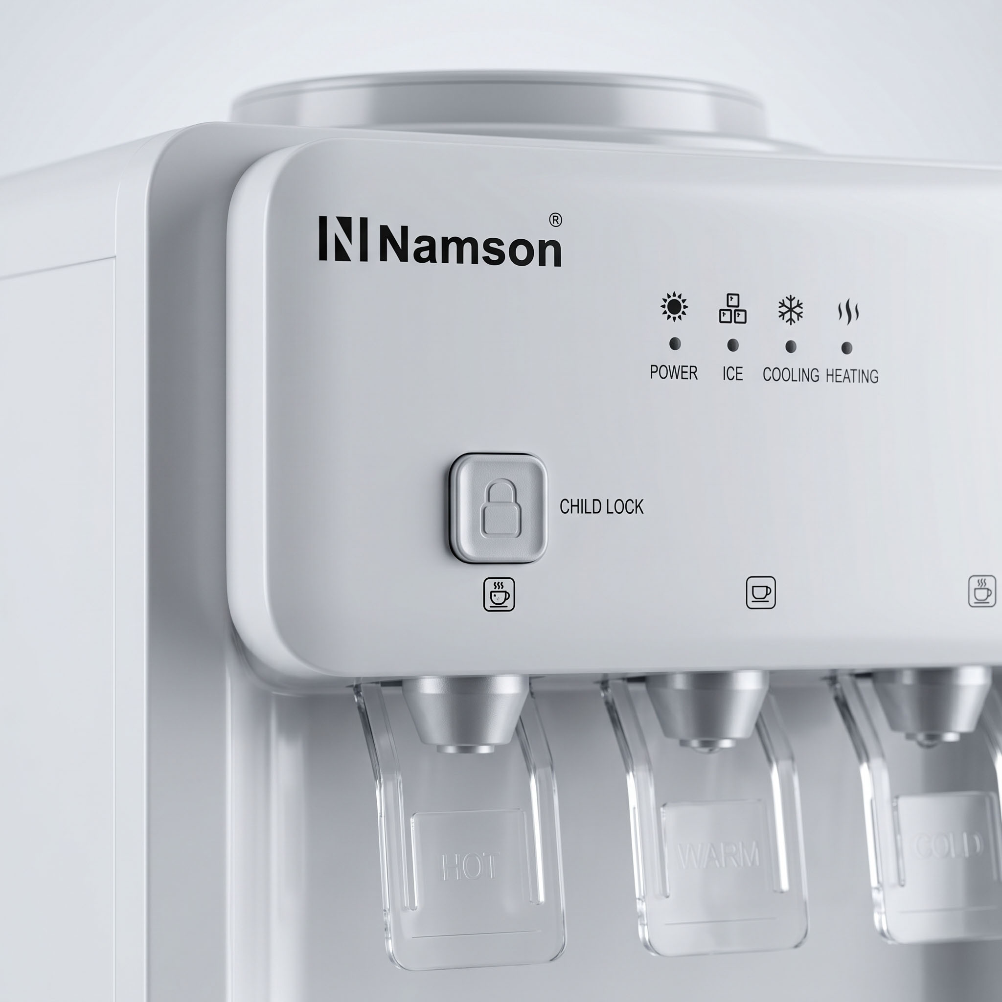 Child safety lock close-up