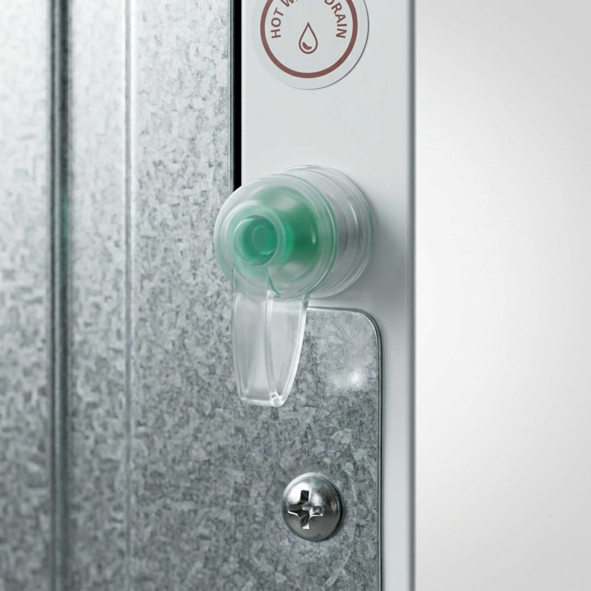 Drain outlet close-up